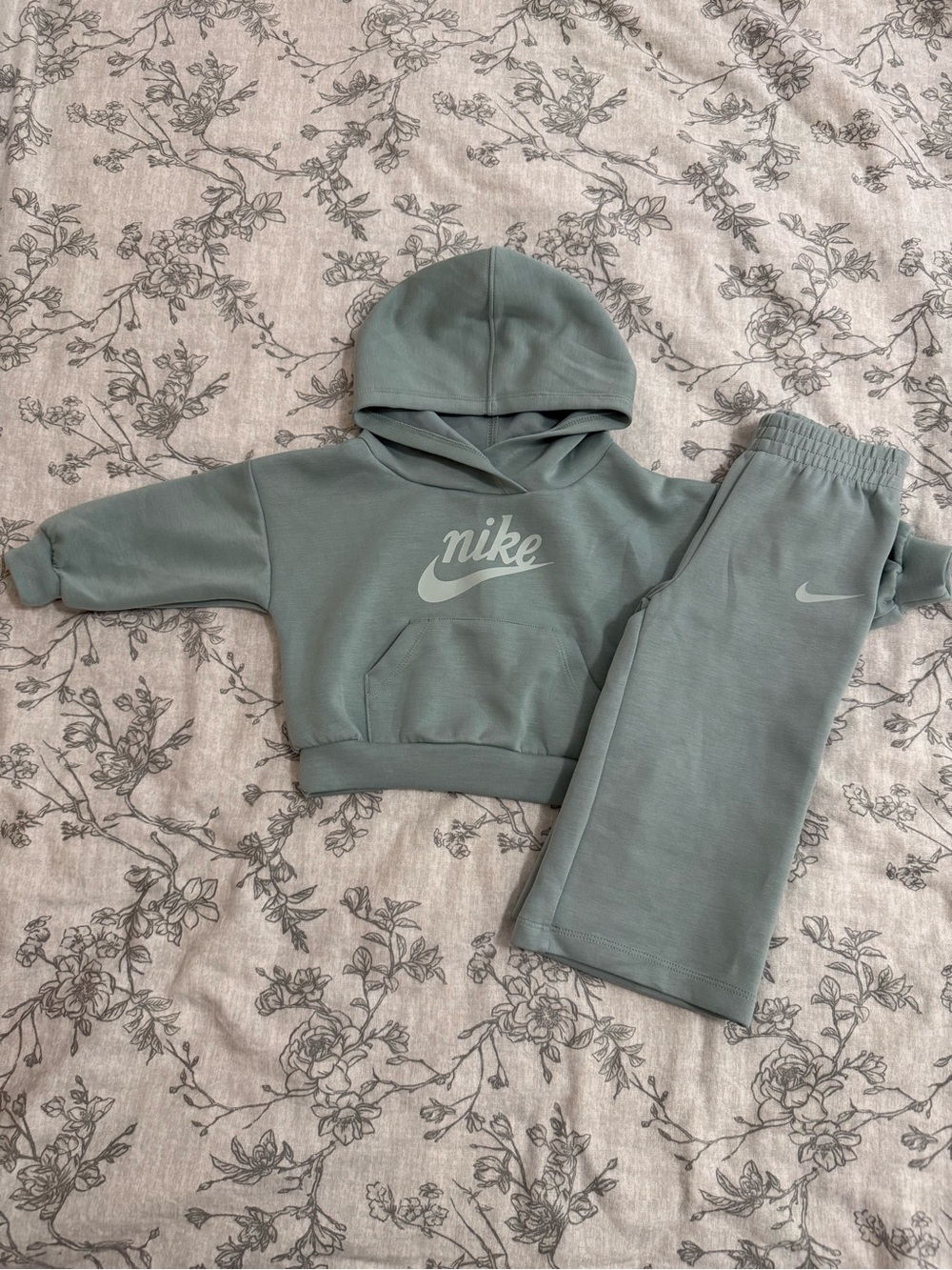 Nike Kids Hoodie and Joggers Set in Sage